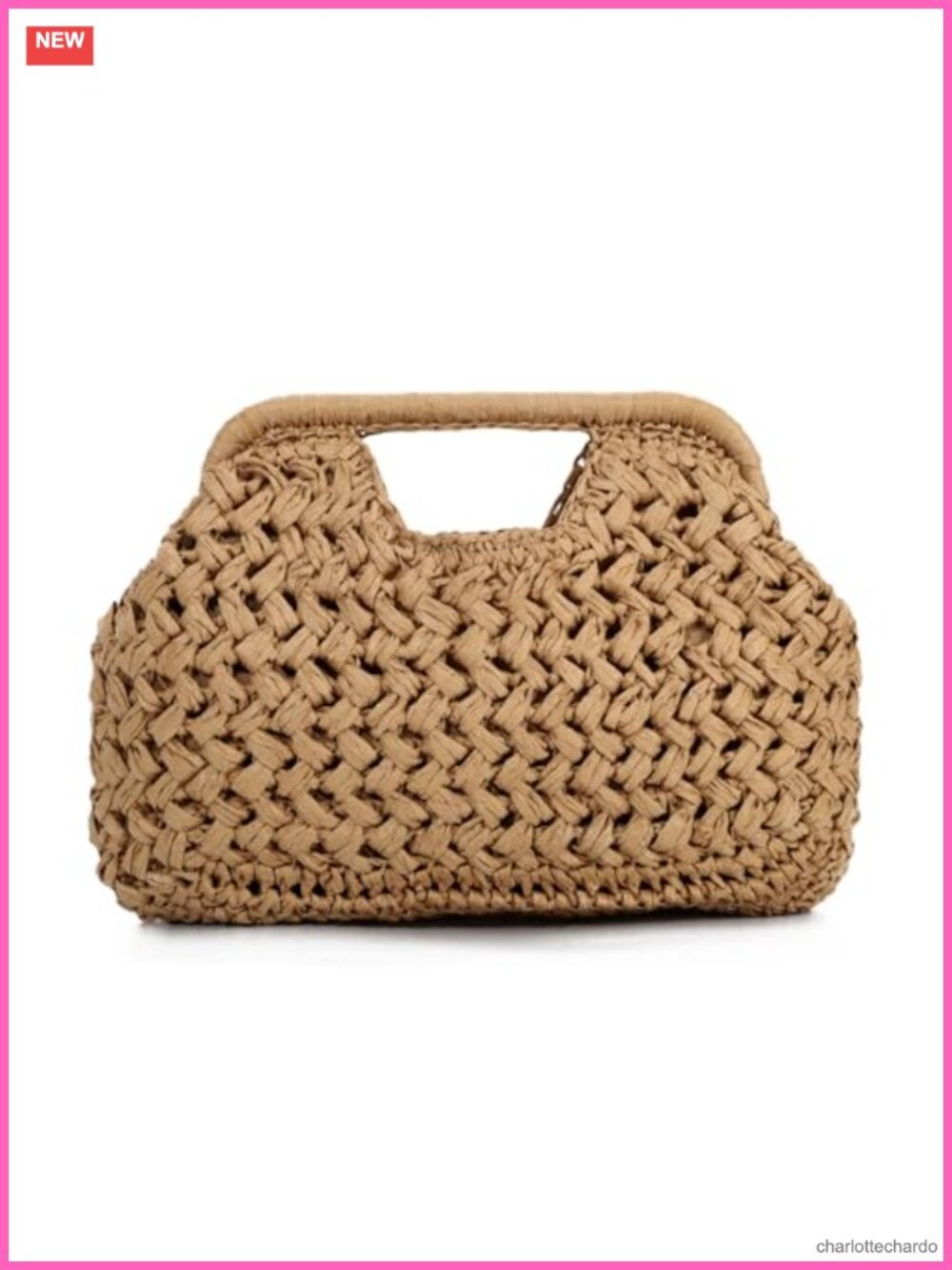 Straw Clutch Purse for Women Dumpling Bag Summer Beach Woven Handbag